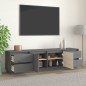 vidaXL TV-Schrank Grau 176x37x47,5 cm Massivholz Kiefer vidaXL TV-Schrank Grau 176x37x47,5 cm Massivholz Kiefer