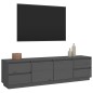 vidaXL TV-Schrank Grau 176x37x47,5 cm Massivholz Kiefer vidaXL TV-Schrank Grau 176x37x47,5 cm Massivholz Kiefer