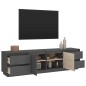 vidaXL TV-Schrank Grau 176x37x47,5 cm Massivholz Kiefer vidaXL TV-Schrank Grau 176x37x47,5 cm Massivholz Kiefer