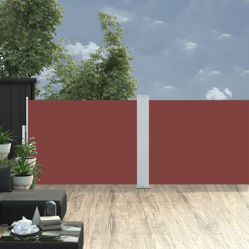 vidaXL Ausziehbare Seitenmarkise Braun 120 x 1000 cm vidaXL Ausziehbare Seitenmarkise Braun 120 x 1000 cm