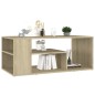 vidaXL Couchtisch Sonoma-Eiche 100x50x40 cm Holzwerkstoff vidaXL Couchtisch Sonoma-Eiche 100x50x40 cm Holzwerkstoff
