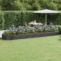 vidaXL Hochbeet Pulverbeschichteter Stahl 523x140x36 cm Anthrazit vidaXL Hochbeet Pulverbeschichteter Stahl 523x140x36 cm Anthrazit