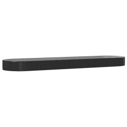 vidaXL Hochbeet Pulverbeschichteter Stahl 523x140x36 cm Anthrazit