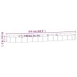 vidaXL Hochbeet Pulverbeschichteter Stahl 523x140x36 cm Anthrazit vidaXL Hochbeet Pulverbeschichteter Stahl 523x140x36 cm Anthrazit