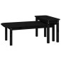 vidaXL 2-tlg. Couchtisch-Set Schwarz Massivholz Kiefer vidaXL 2-tlg. Couchtisch-Set Schwarz Massivholz Kiefer