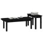 vidaXL 2-tlg. Couchtisch-Set Schwarz Massivholz Kiefer vidaXL 2-tlg. Couchtisch-Set Schwarz Massivholz Kiefer