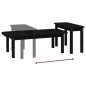vidaXL 2-tlg. Couchtisch-Set Schwarz Massivholz Kiefer vidaXL 2-tlg. Couchtisch-Set Schwarz Massivholz Kiefer