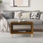 vidaXL Couchtisch Räuchereiche 60x50x40 cm Holzwerkstoff vidaXL Couchtisch Räuchereiche 60x50x40 cm Holzwerkstoff
