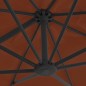 vidaXL Ampelschirm mit Aluminium-Mast Terrakotta-Rot 400x300 cm vidaXL Ampelschirm mit Aluminium-Mast Terrakotta-Rot 400x300 cm
