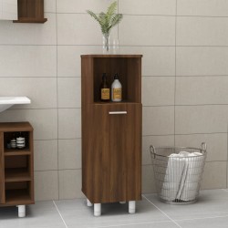 vidaXL Badschrank Braun Eichen-Optik 30x30x95 cm Holzwerkstoff