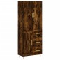 Highboard Räuchereiche 69,5x34x180 cm Holzwerkstoff Highboard Räuchereiche 69,5x34x180 cm Holzwerkstoff