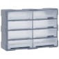 vidaXL Multi-Schubladen-Organizer 8 große Schubladen 52x16x37 cm vidaXL Multi-Schubladen-Organizer 8 große Schubladen 52x16x37 cm