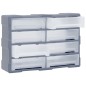 vidaXL Multi-Schubladen-Organizer 8 große Schubladen 52x16x37 cm vidaXL Multi-Schubladen-Organizer 8 große Schubladen 52x16x37 cm