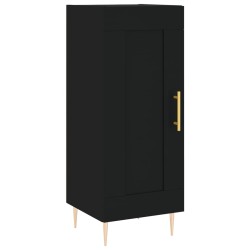 vidaXL Sideboard Schwarz 34,5x34x90 cm Holzwerkstoff