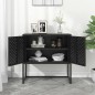 vidaXL Sideboard Schwarz 75x35x75 cm Stahl vidaXL Sideboard Schwarz 75x35x75 cm Stahl