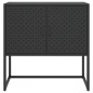 vidaXL Sideboard Schwarz 75x35x75 cm Stahl vidaXL Sideboard Schwarz 75x35x75 cm Stahl