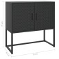 vidaXL Sideboard Schwarz 75x35x75 cm Stahl vidaXL Sideboard Schwarz 75x35x75 cm Stahl