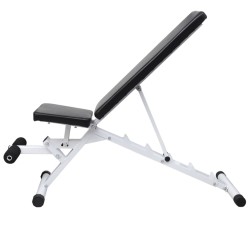 vidaXL Hantelbank mit Langhantel und Kurzhantel Set 30,5 kg