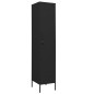 vidaXL Schließfachschrank Schwarz 35x46x180 cm Stahl vidaXL Schließfachschrank Schwarz 35x46x180 cm Stahl