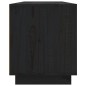 vidaXL TV-Schrank Schwarz 156x37x45 cm Massivholz Kiefer vidaXL TV-Schrank Schwarz 156x37x45 cm Massivholz Kiefer