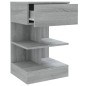 vidaXL Nachttisch Grau Sonoma 40x35x65 cm Holzwerkstoff vidaXL Nachttisch Grau Sonoma 40x35x65 cm Holzwerkstoff