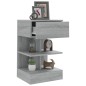 vidaXL Nachttisch Grau Sonoma 40x35x65 cm Holzwerkstoff vidaXL Nachttisch Grau Sonoma 40x35x65 cm Holzwerkstoff