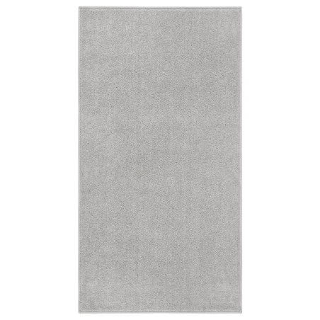 vidaXL Teppich Kurzflor 80x150 cm Hellgrau