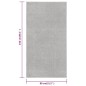 vidaXL Teppich Kurzflor 80x150 cm Hellgrau vidaXL Teppich Kurzflor 80x150 cm Hellgrau