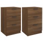 vidaXL Nachttische 2 Stk. Braun Eiche 40x36x65 cm vidaXL Nachttische 2 Stk. Braun Eiche 40x36x65 cm
