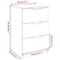 vidaXL Nachttische 2 Stk. Braun Eiche 40x36x65 cm vidaXL Nachttische 2 Stk. Braun Eiche 40x36x65 cm