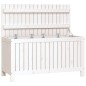 vidaXL Gartentruhe Weiß 115x49x60 cm Massivholz Kiefer vidaXL Gartentruhe Weiß 115x49x60 cm Massivholz Kiefer