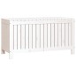 vidaXL Gartentruhe Weiß 115x49x60 cm Massivholz Kiefer vidaXL Gartentruhe Weiß 115x49x60 cm Massivholz Kiefer