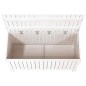 vidaXL Gartentruhe Weiß 115x49x60 cm Massivholz Kiefer vidaXL Gartentruhe Weiß 115x49x60 cm Massivholz Kiefer