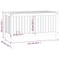 vidaXL Gartentruhe Weiß 115x49x60 cm Massivholz Kiefer vidaXL Gartentruhe Weiß 115x49x60 cm Massivholz Kiefer