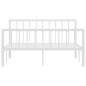 vidaXL Bettgestell Weiß Metall 140×200 cm vidaXL Bettgestell Weiß Metall 140×200 cm