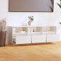 vidaXL TV-Schrank Weiß 140x37x50 cm Massivholz Kiefer vidaXL TV-Schrank Weiß 140x37x50 cm Massivholz Kiefer