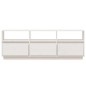 vidaXL TV-Schrank Weiß 140x37x50 cm Massivholz Kiefer vidaXL TV-Schrank Weiß 140x37x50 cm Massivholz Kiefer