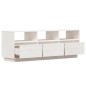 vidaXL TV-Schrank Weiß 140x37x50 cm Massivholz Kiefer vidaXL TV-Schrank Weiß 140x37x50 cm Massivholz Kiefer