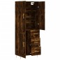 Highboard Räuchereiche 69,5x34x180 cm Holzwerkstoff Highboard Räuchereiche 69,5x34x180 cm Holzwerkstoff