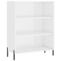 vidaXL Regalschrank Hochglanz-Weiß 69,5x32,5x90 cm Holzwerkstoff vidaXL Regalschrank Hochglanz-Weiß 69,5x32,5x90 cm Holzwerkstoff