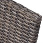 Esszimmerstühle 4 Stk. Braun Kubu Rattan und Mangoholz Esszimmerstühle 4 Stk. Braun Kubu Rattan und Mangoholz