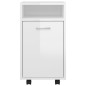 vidaXL Beistellschrank mit Rollen Hochglanz-Weiß 33x38x60 cm vidaXL Beistellschrank mit Rollen Hochglanz-Weiß 33x38x60 cm