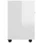 vidaXL Beistellschrank mit Rollen Hochglanz-Weiß 33x38x60 cm vidaXL Beistellschrank mit Rollen Hochglanz-Weiß 33x38x60 cm