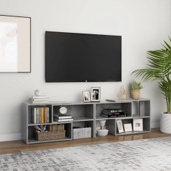 vidaXL TV-Schrank Betongrau 149x30x52 cm Holzwerkstoff