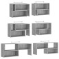 vidaXL TV-Schrank Betongrau 149x30x52 cm Holzwerkstoff vidaXL TV-Schrank Betongrau 149x30x52 cm Holzwerkstoff