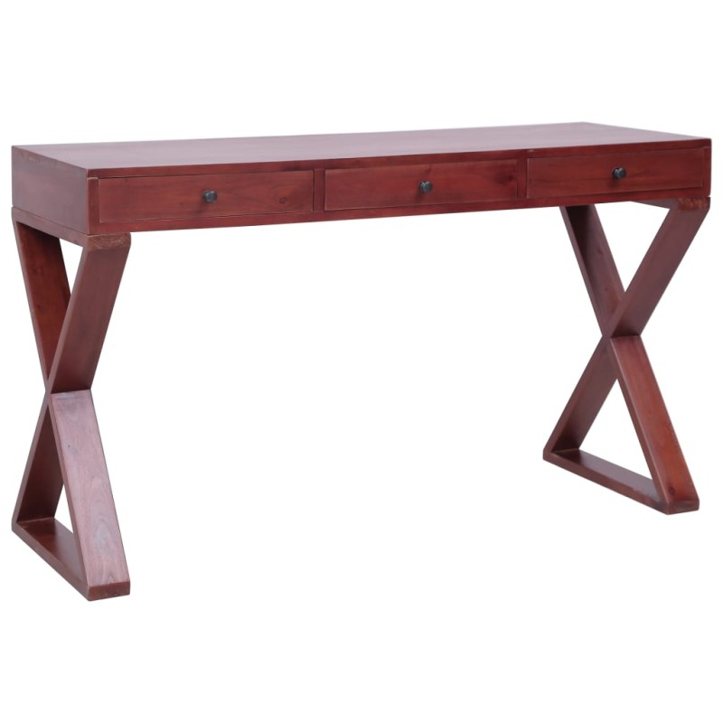 vidaXL Computertisch Braun 115x47x77 cm Massivholz Mahagoni vidaXL Computertisch Braun 115x47x77 cm Massivholz Mahagoni