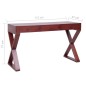 vidaXL Computertisch Braun 115x47x77 cm Massivholz Mahagoni vidaXL Computertisch Braun 115x47x77 cm Massivholz Mahagoni