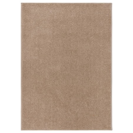 vidaXL Teppich Kurzflor 140x200 cm Braun