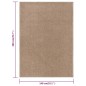 vidaXL Teppich Kurzflor 140x200 cm Braun vidaXL Teppich Kurzflor 140x200 cm Braun