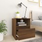 vidaXL Nachttische 2 Stk. Braun Eichen-Optik 40x40x50 cm Holzwerkstoff vidaXL Nachttische 2 Stk. Braun Eichen-Optik 40x40x50 cm Holzwerkstoff
